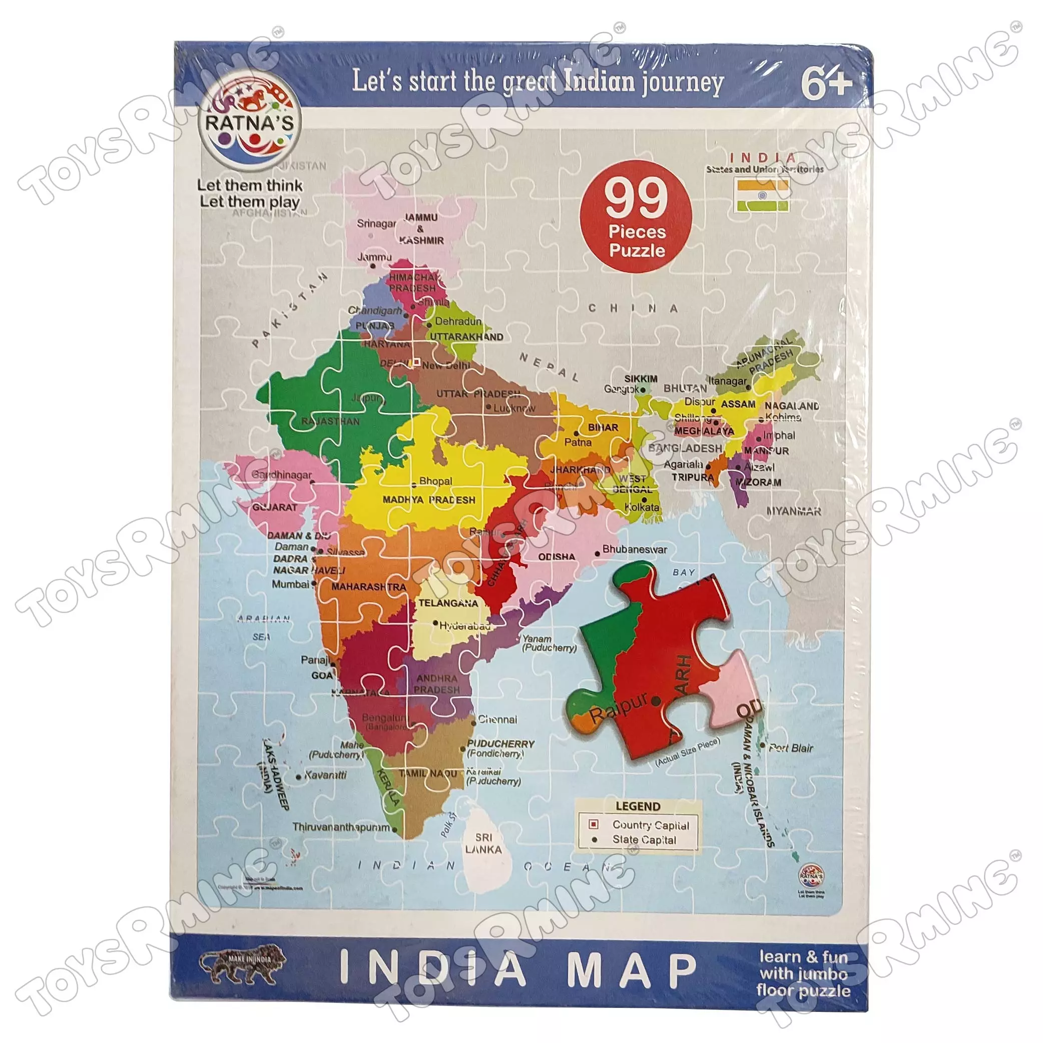 Jigsaw puzzle india map