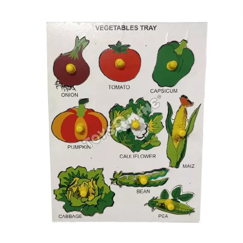 Vegetable wooden puzzle