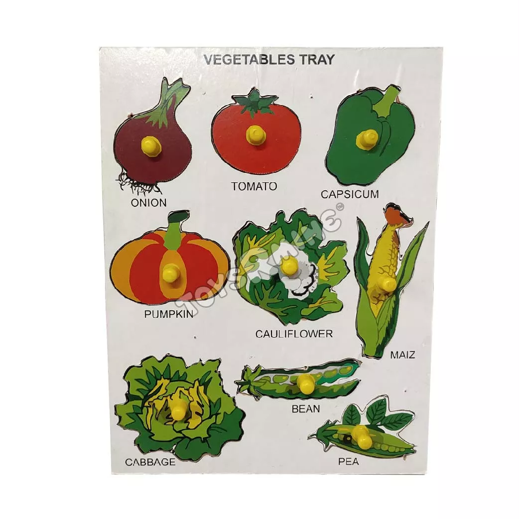 Vegetable wooden puzzle